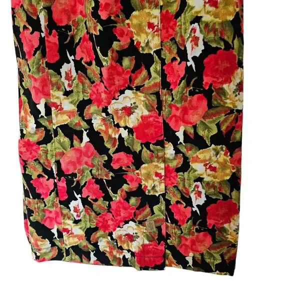 Vintage Patrick X Long Wrap Skirt size 10 Multicolor Floral - Picture 13 of 16